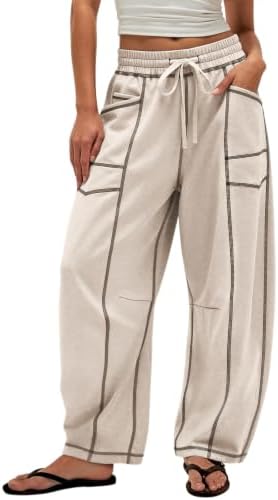 Barrel Sweatpants Baggy Pants Wide Leg Casual Lounge