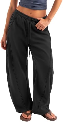 Barrel Sweatpants Loose Fit Lounge Pants Casual Wide Leg