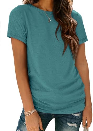 Long Tshirts for Leggings Short Sleeve Round Neck Shirts