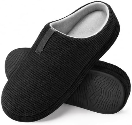 Men's Corduroy Memory Foam Slippers