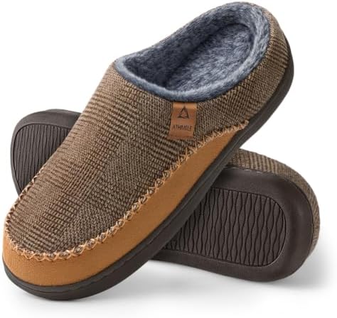 Men's Moccasin Bedroom Slippers Slip On