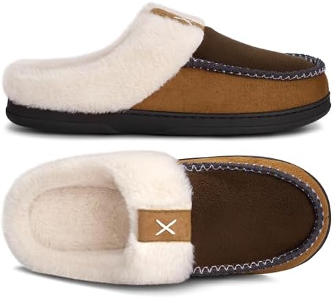 Men's Moccasins Memory Foam Slip On House Shoes