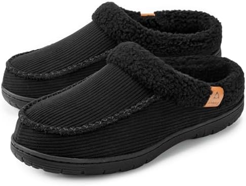 Men's Warm Moccasin House Slippers Indoor Outdoor
