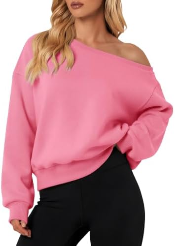 Off the Shoulder Sweatshirt Fleece Long Sleeve Crop Top