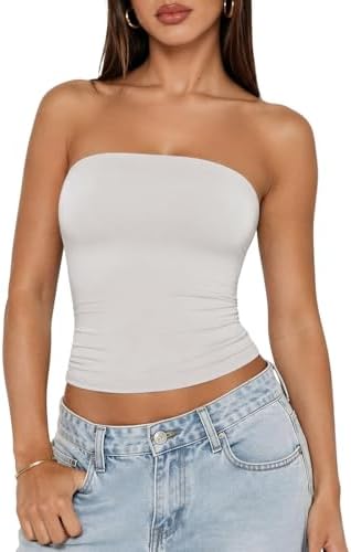 White Tank Tops Summer Sexy Going Out Double Lined Trendy