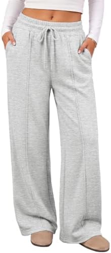 Wide Leg Fleece Sweatpants High Waisted Teen Girl Pants