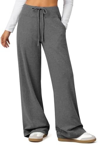 Wide Leg Sweatpants Baggy Drawstring Sweat Pants
