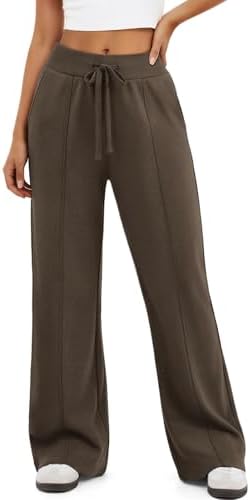 Wide Leg Sweatpants High Waisted Baggy Lounge Pants Casual