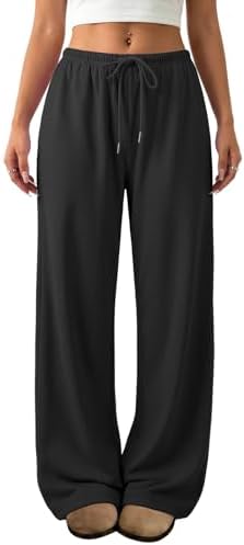 Wide Leg Sweatpants Low Rise Baggy Pants Fall Fashion