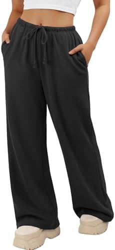 Wide Leg Sweatpants with Pockets